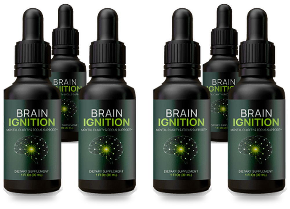 6 Bottles of Brain Ignition men's performance gummies